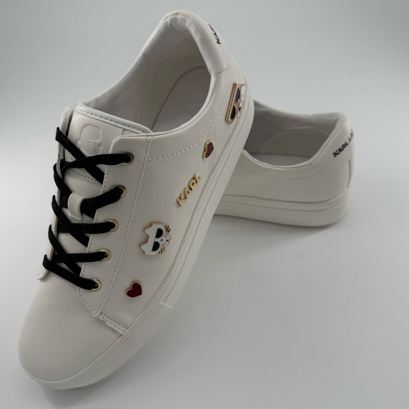 NWOB Karl Lagerfeld Women’s Sneakers White Color - Picture 5 of 8